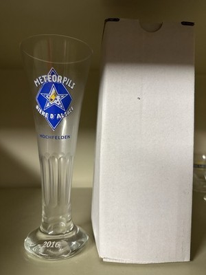 Flûte Logo Bleu Bière Meteor 