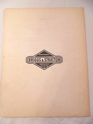 1960's Briggs & Stratton General Theories of Operation Compression Original