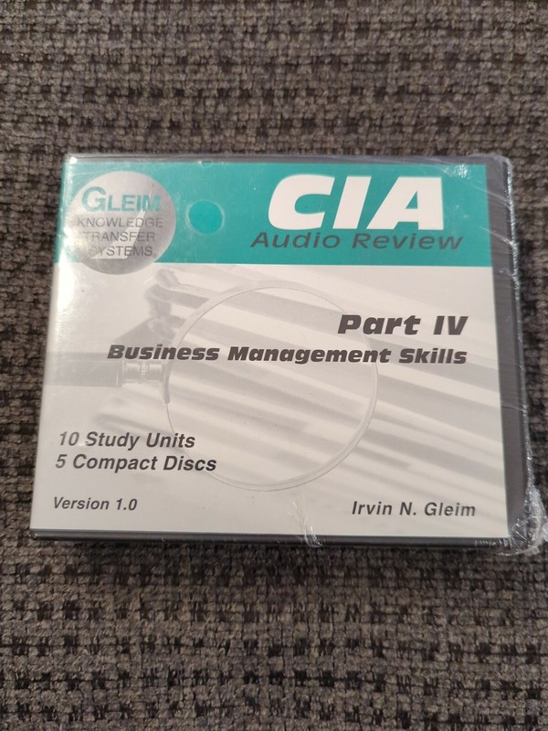 Cia Audio Review Part Iv. Business Management Skills. 10 Study