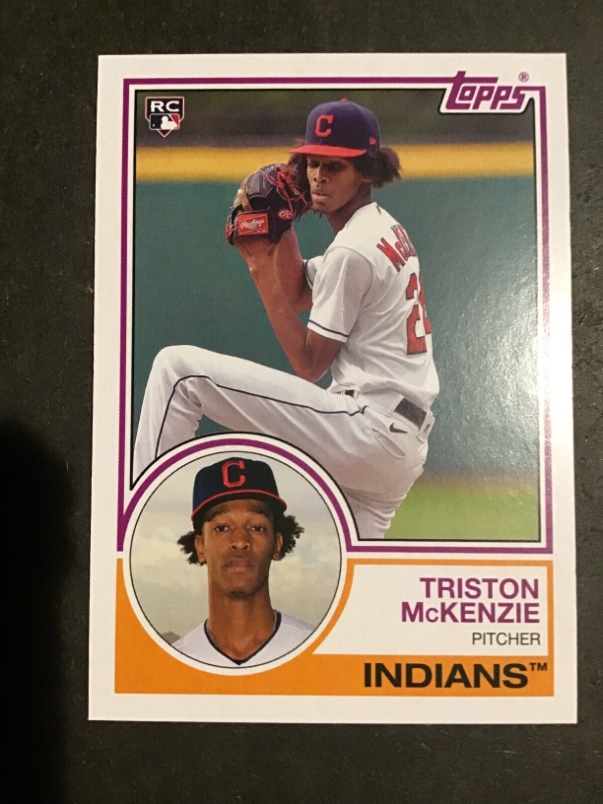 2021 Topps Archives Triston McKenzie 1983 Style Rookie Card