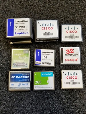 *VB Best Offer* 27 x various CF-Cards,SanDisk, Cisco, Compact Flash, Industrial 