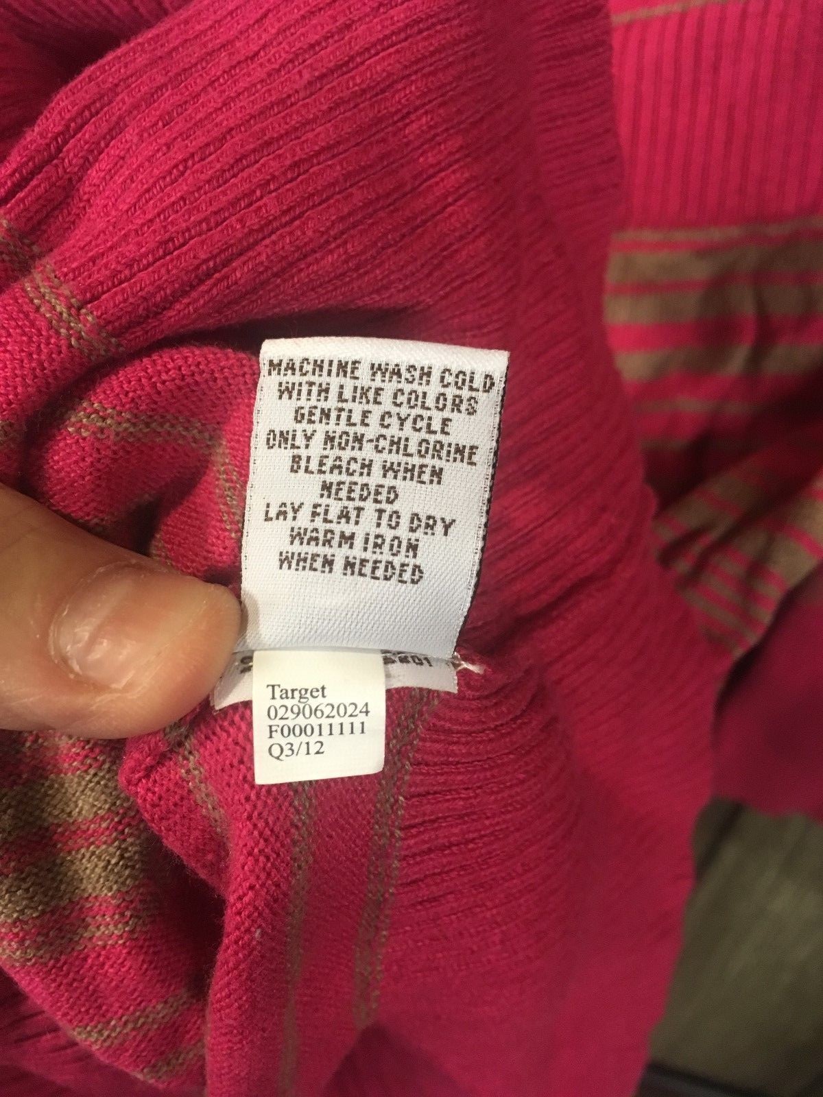 Liz Lange Maternity for Target Fuchsia Tan Long Sweater Dress Women's X-Small XS