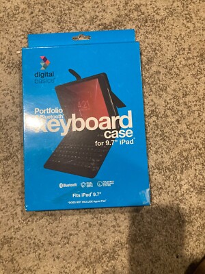 digital basics portfolio bluetooth keyboard case for 9.7'' ipad Red