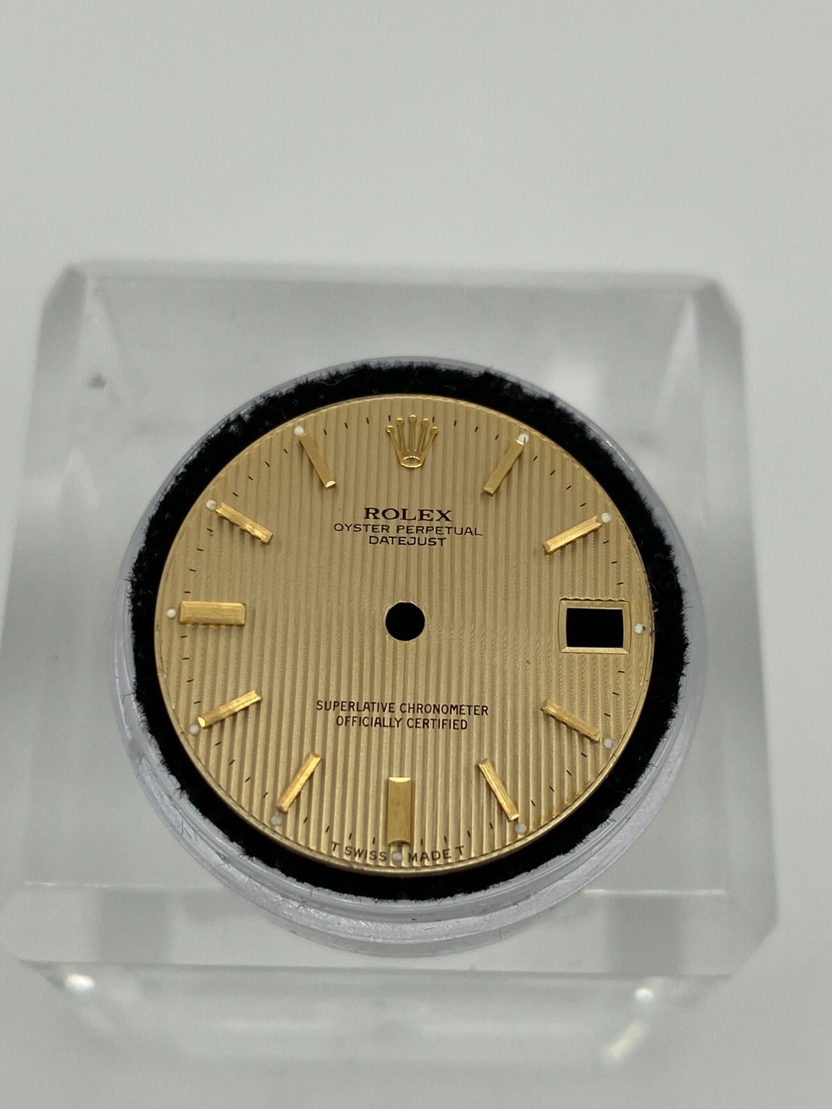 Genuine Rolex Datejust 31mm champagne Tapestry w/ Gold