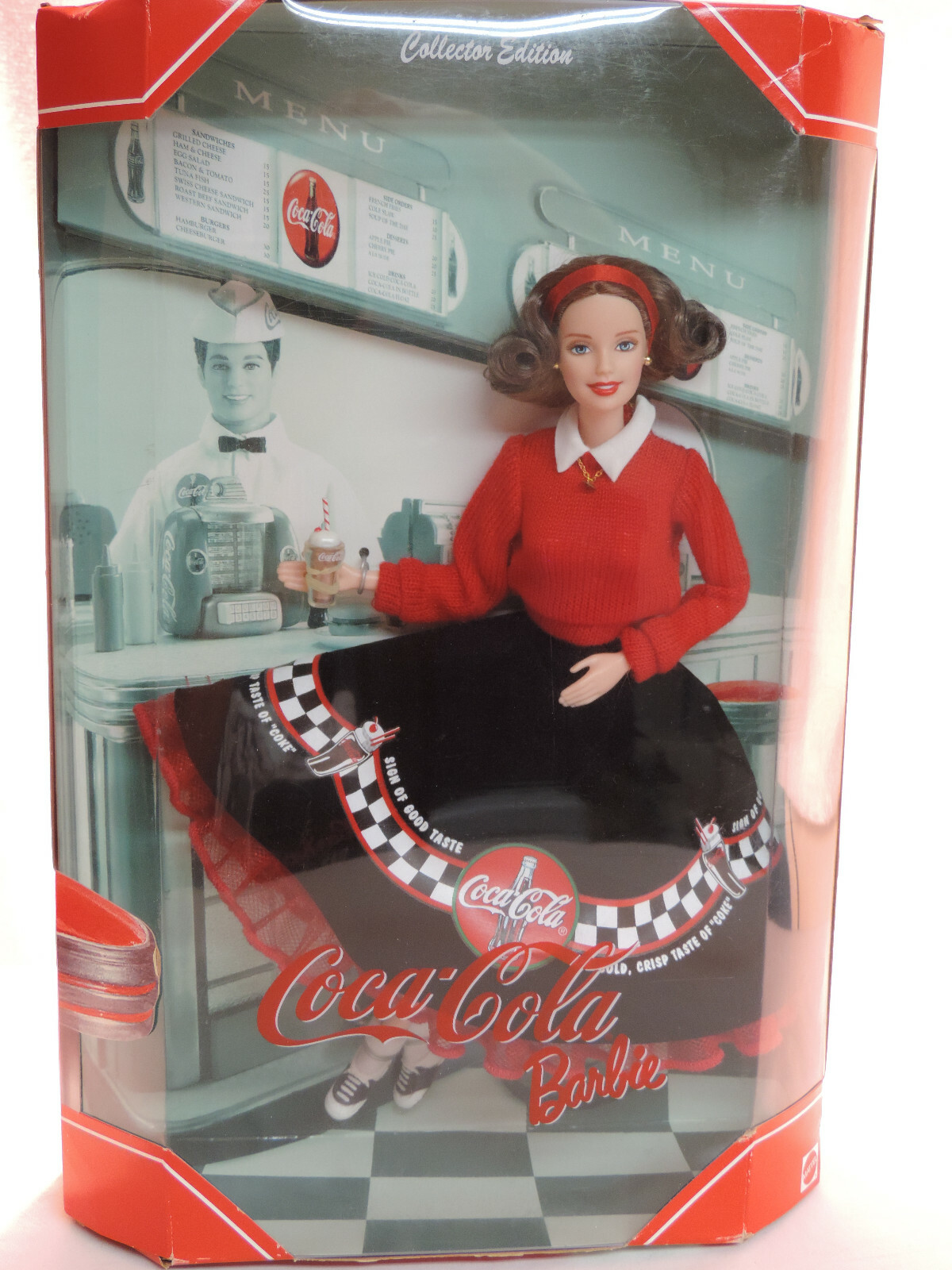 Barbie Coca-Cola Soda Fountain Diner Doll - Mattel #24637