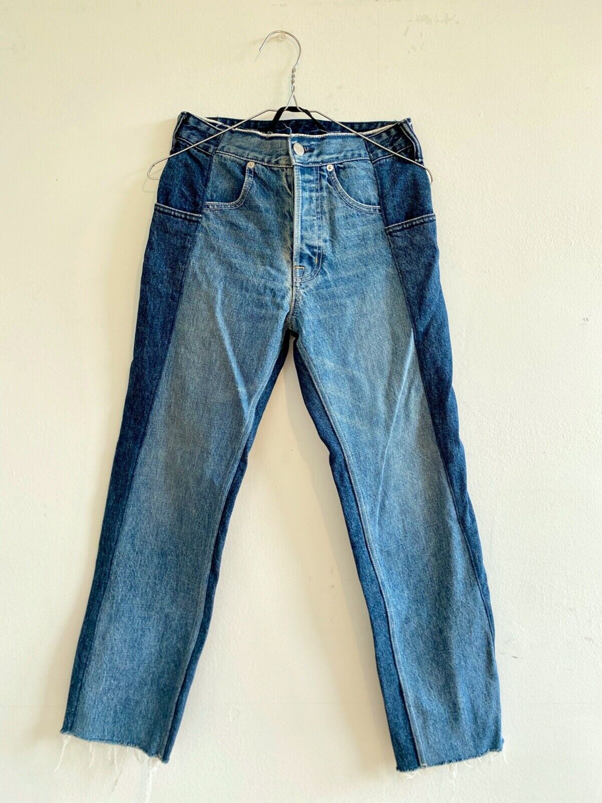 Helmut Lang Jeans, Reconstructed Straight Fray Light Blue Helmut Lang Jeans, Reconstructed Straight Fray Light Blue