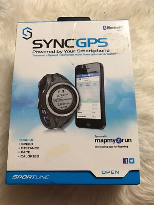 SPORTLINE SyncGPS Men's - New - SP3010BK