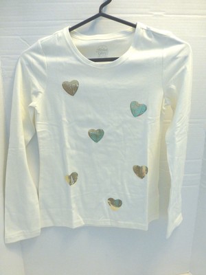 Girls Faded Glory LOT 3 NEW 10 12 Jeans and Shirts Sparkle Long Sleeve