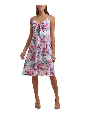 

KENSIE DRESSES Женское розовое платье на тонких бретельках с завязками спереди, Розовый