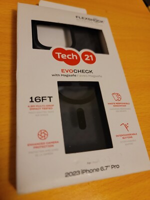 Tech21 Evo Check Series Case for MagSafe for iPhone 15 Pro Max - Smokey