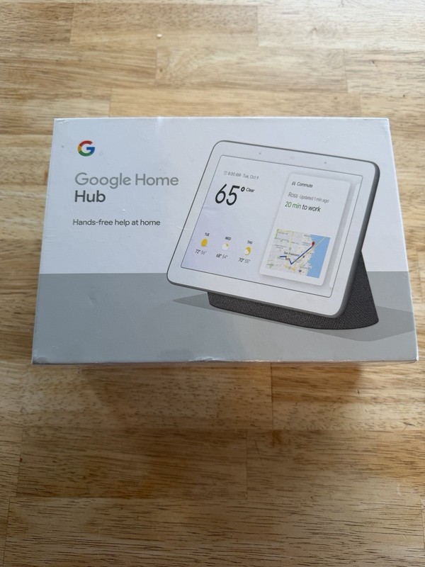 New Google Home Hub H1A Charcoal Smart Home *Sealed*