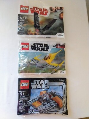 LEGO Star Wars MINI Bag LOT Snowspeeder 30384 Naboo Fighter 30383 Kylo Ren 30380