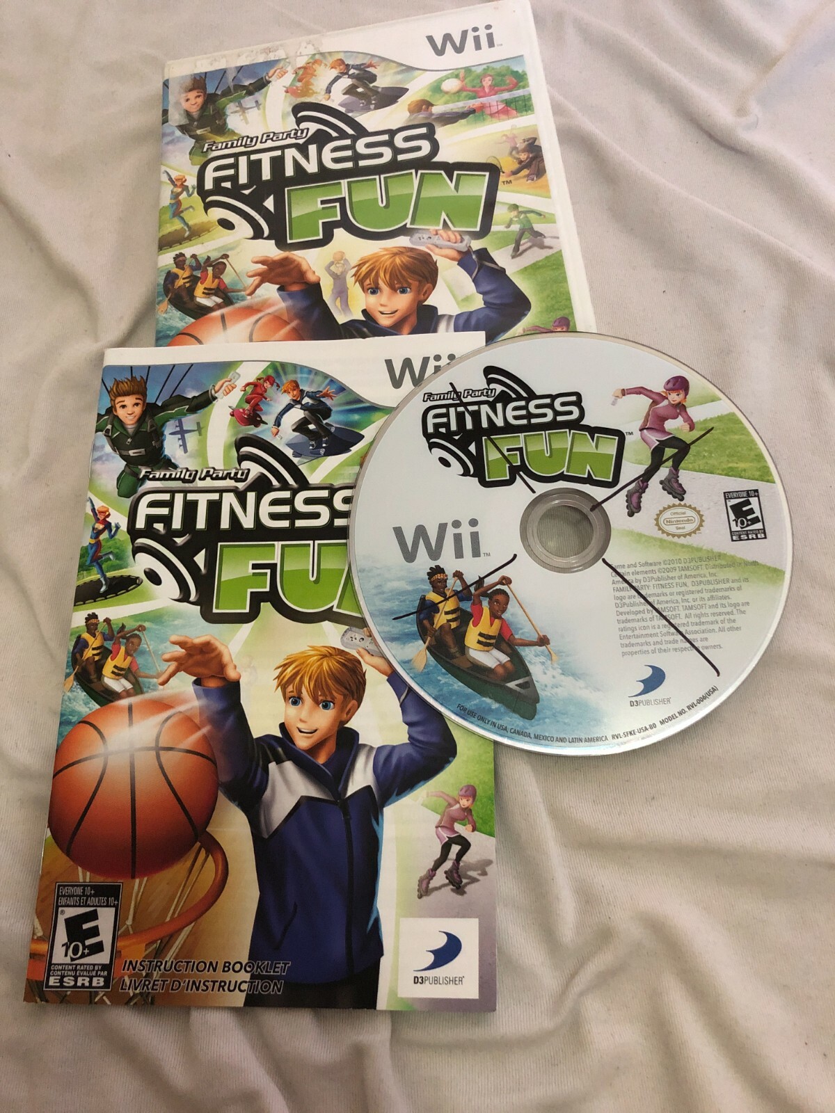 Family Party Fitness Fun Nintendo Wii Complete CIB Family Party Fitness Fun Nintendo Wii Complete CIB