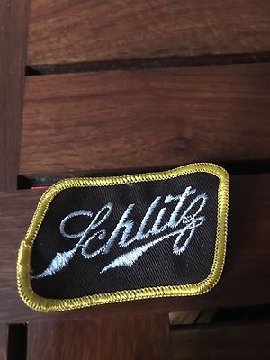 SCHLITZ SEW ON PATCH  3'' X  2''