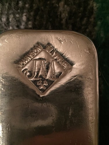 100 oz Johnson Matthey JM .999 Fine Silver Bullion Bar