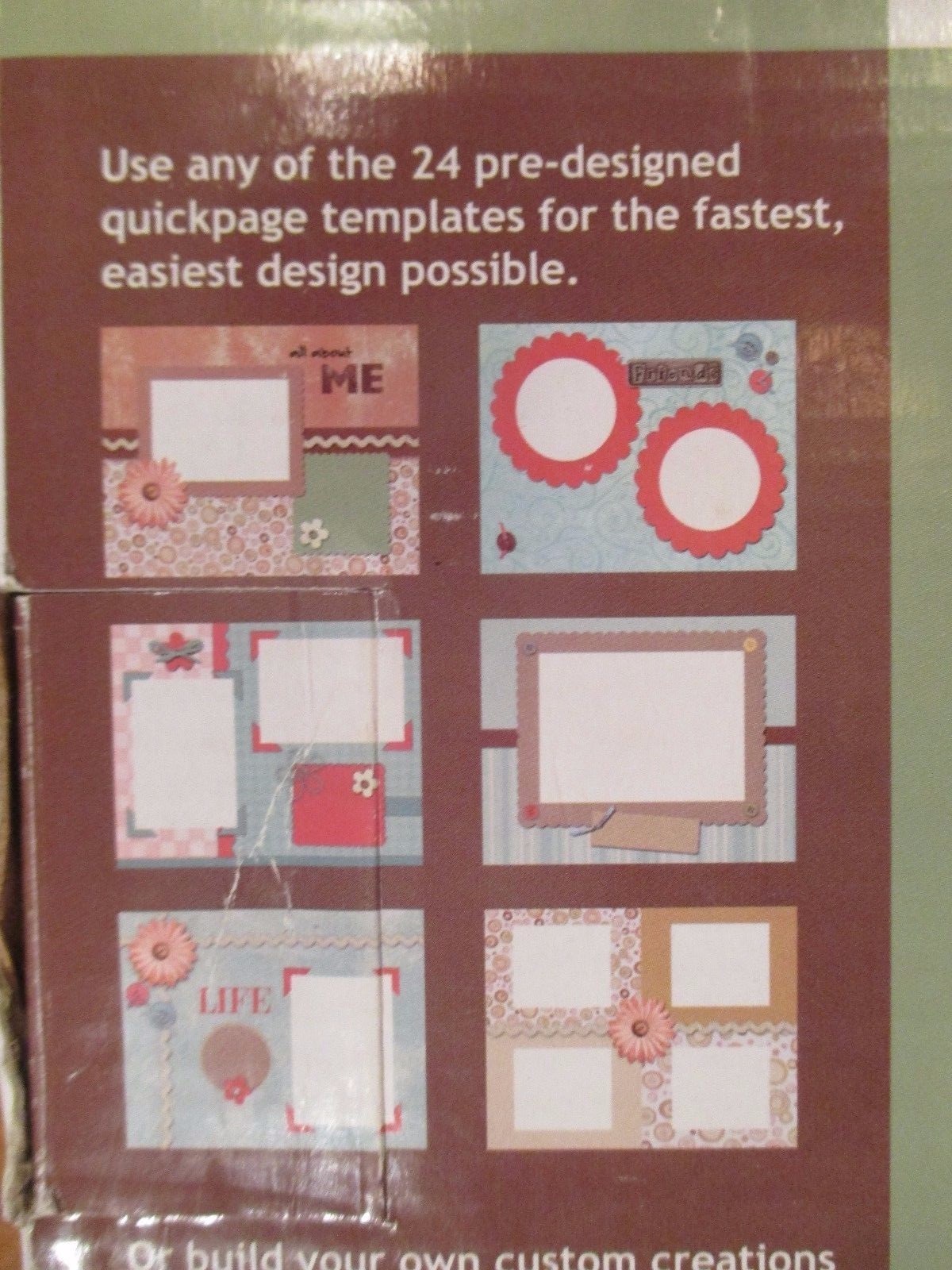Scrapbook Photo Album With Software CD Make Digital Photos into Pages Instantly