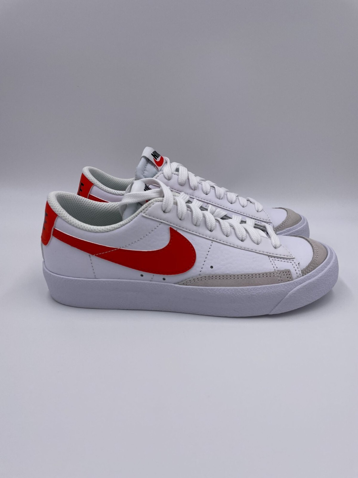 Nike Blazer Low '77 White / Orange Womens Shoes | eBay
