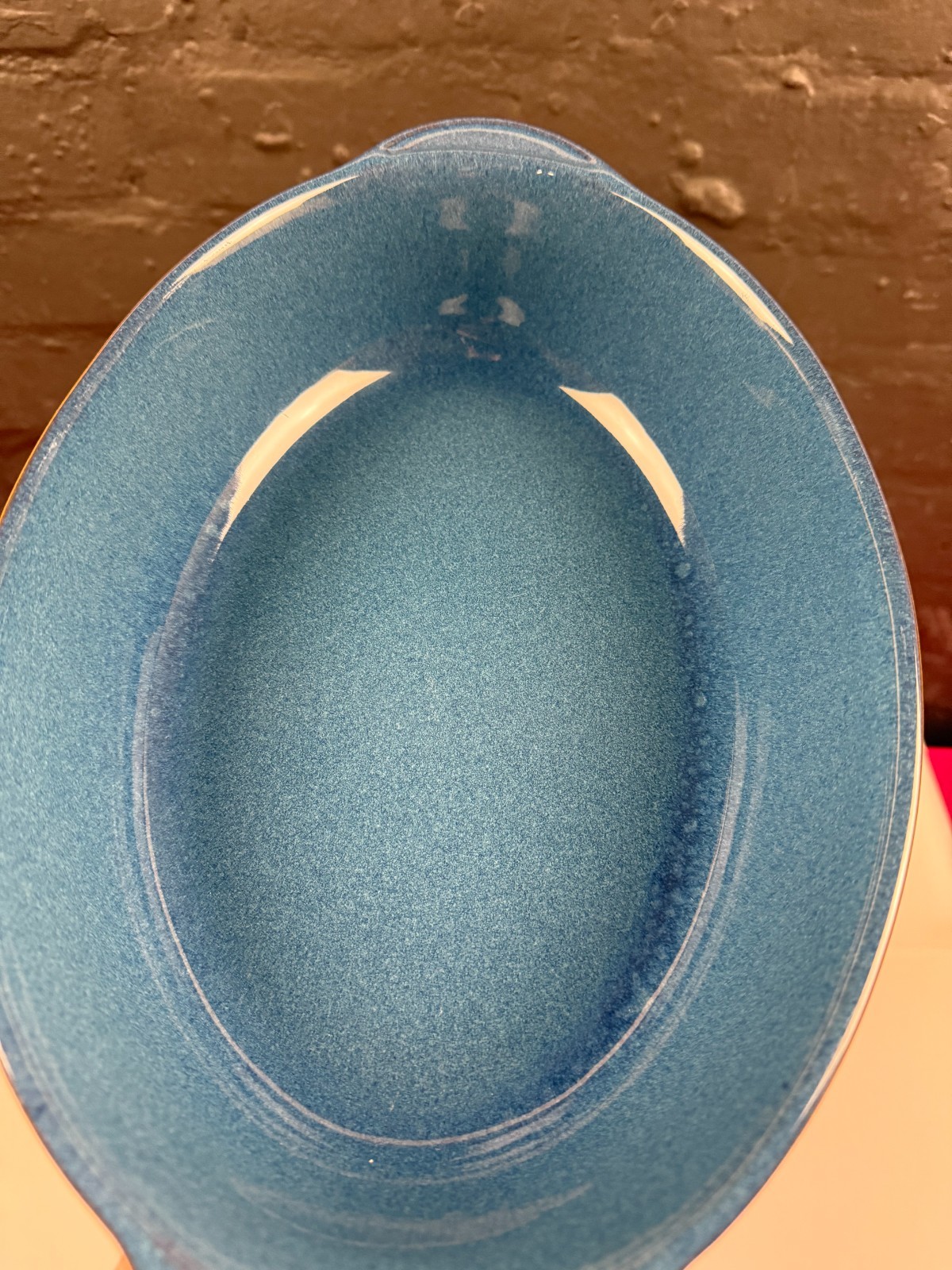Denby Boston Blue Handled Oval Roasting Baking Serving Dish 12.75" x 8" x 2.75"