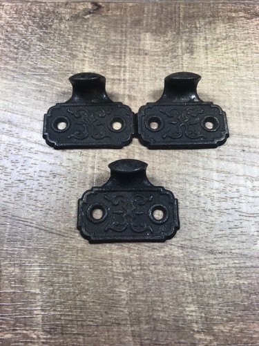 Antique Eastlake Victorian Window Sash Lift 2” x 1-1/2” — 3 Available For Sale