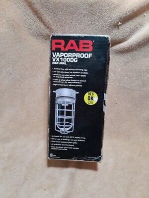 RAB VAPORPROOF VX100DG OUTDOOR LIGHT BRAND NEW 