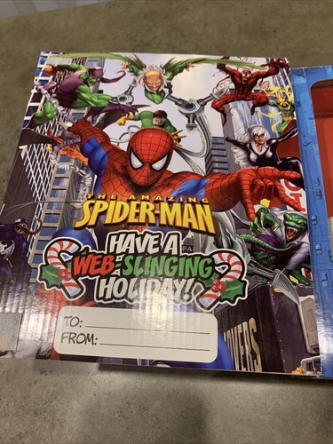 Vintage Marvel The Amazing Spiderman Box Gift Set Mug 2"x3" Frame Cookies 2008