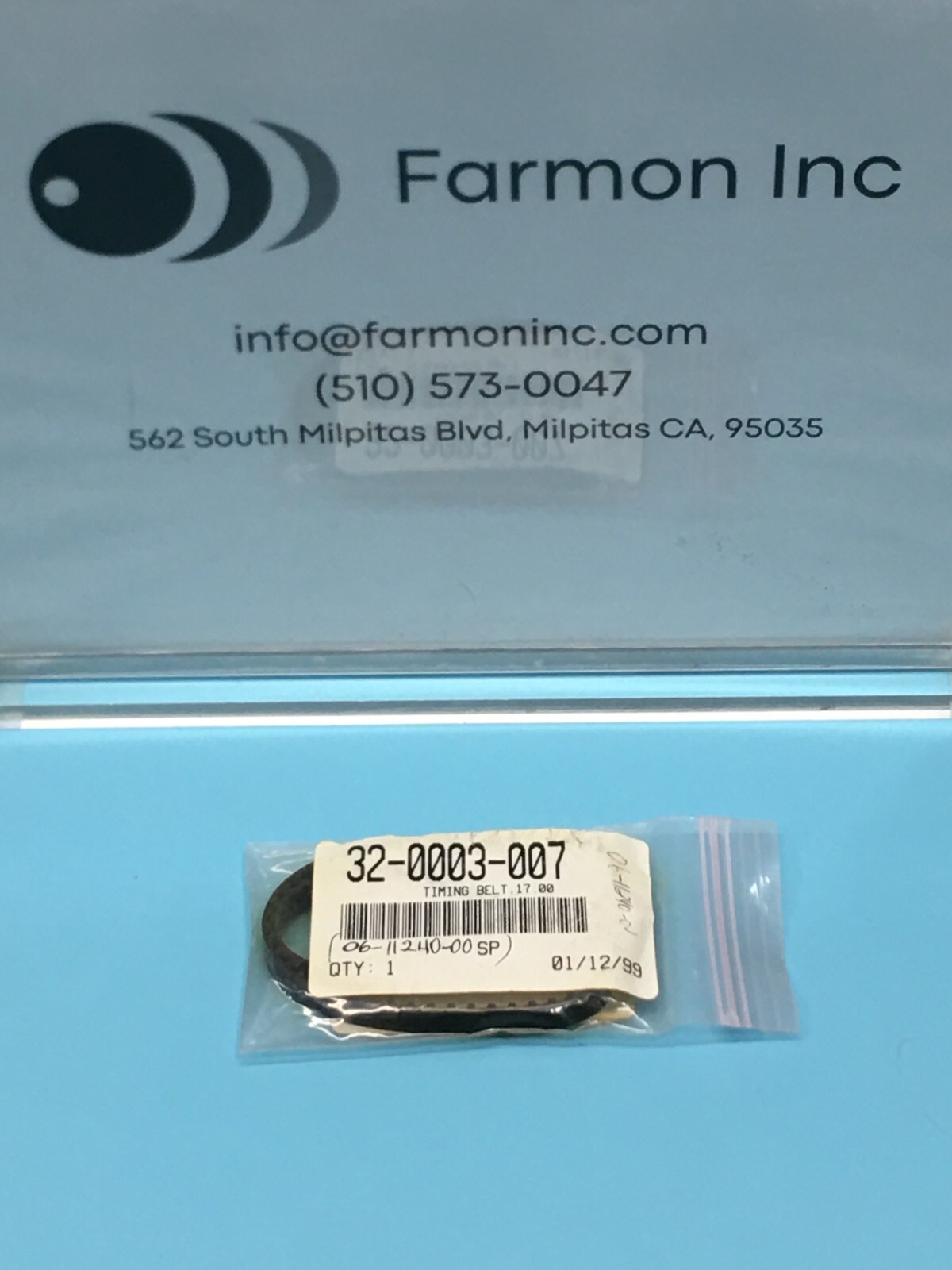 ONTRAK 32-0003-007 TIMING BELT, 17.00, 06-11240-00, 164823