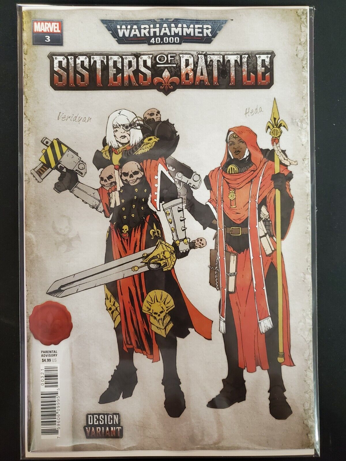 Warhammer 40K Sisters of Battle #3 1:10 Design Var Marvel 2021 VF/NM Comics Book Warhammer 40K Sisters of Battle #3 1:10 Design Var Marvel 2021 VF/NM Comics Book