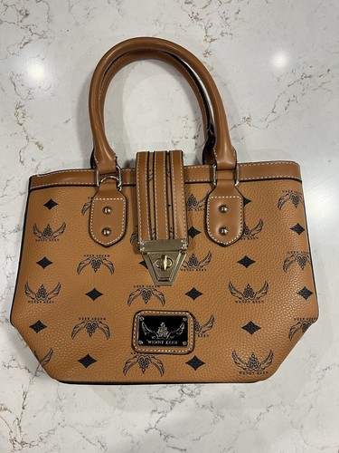 Wendy Keen Shoulder Purse Bag Light Brown Leather 11”x8