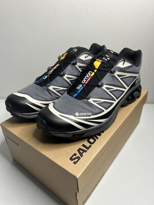 Salomon GORE-TEX XT-6 Low Black Lunar Rock 13M US/14W US Brand New With Box