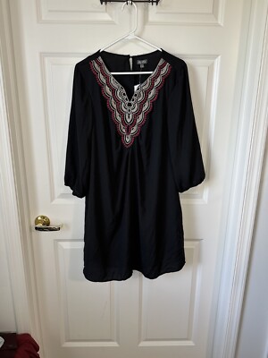 Women s Black Double Layer Dress size XL