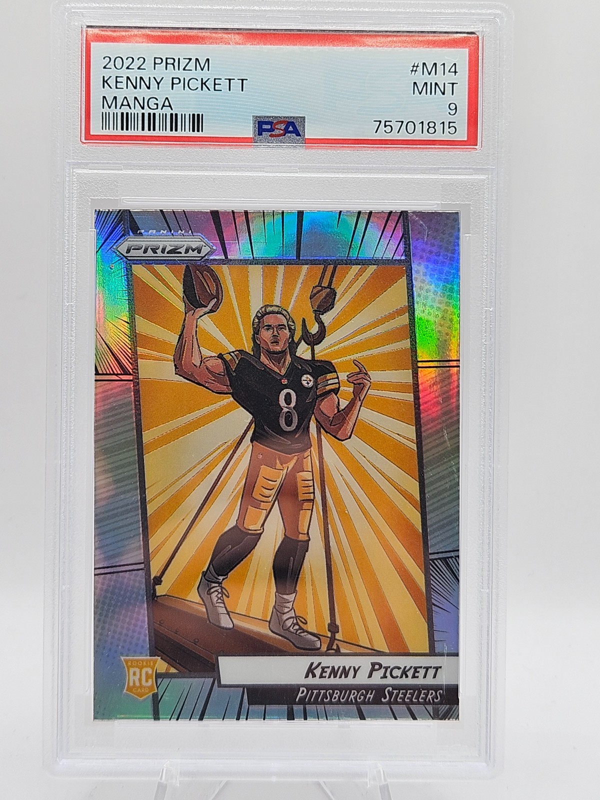 2022 Prizm Kenny Pickett MANGA RC Rookie M-14 SSP PSA 9 | eBay