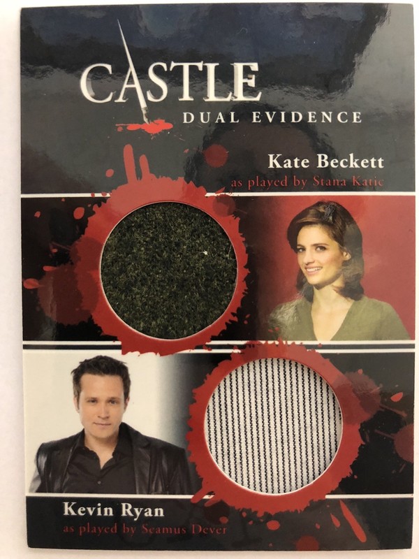 CASTLE Seasons 1 & 2 Cryptozoic : Dual Evidence Kate Beckett Kevin Ryan DM07