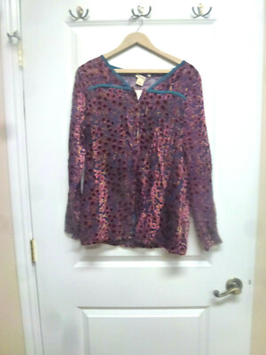 Sundance Women's Blouse/ Cover Up NWT Size XS Floral Prin Original Price $128.00