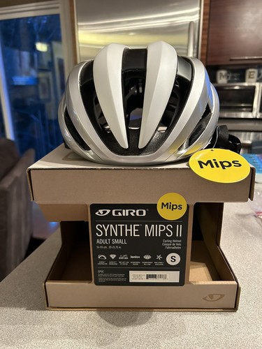 Giro Synthe II MIPS Matte White Silver, Small
