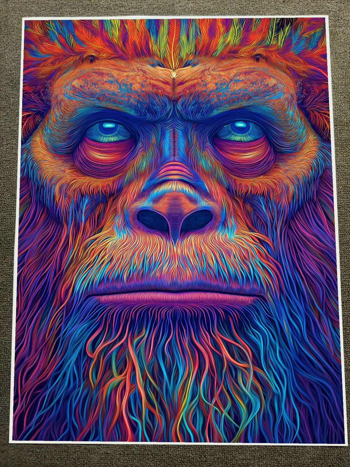 FACE \"Too much pain\" FACE OKA シルクスクリーン FACE 