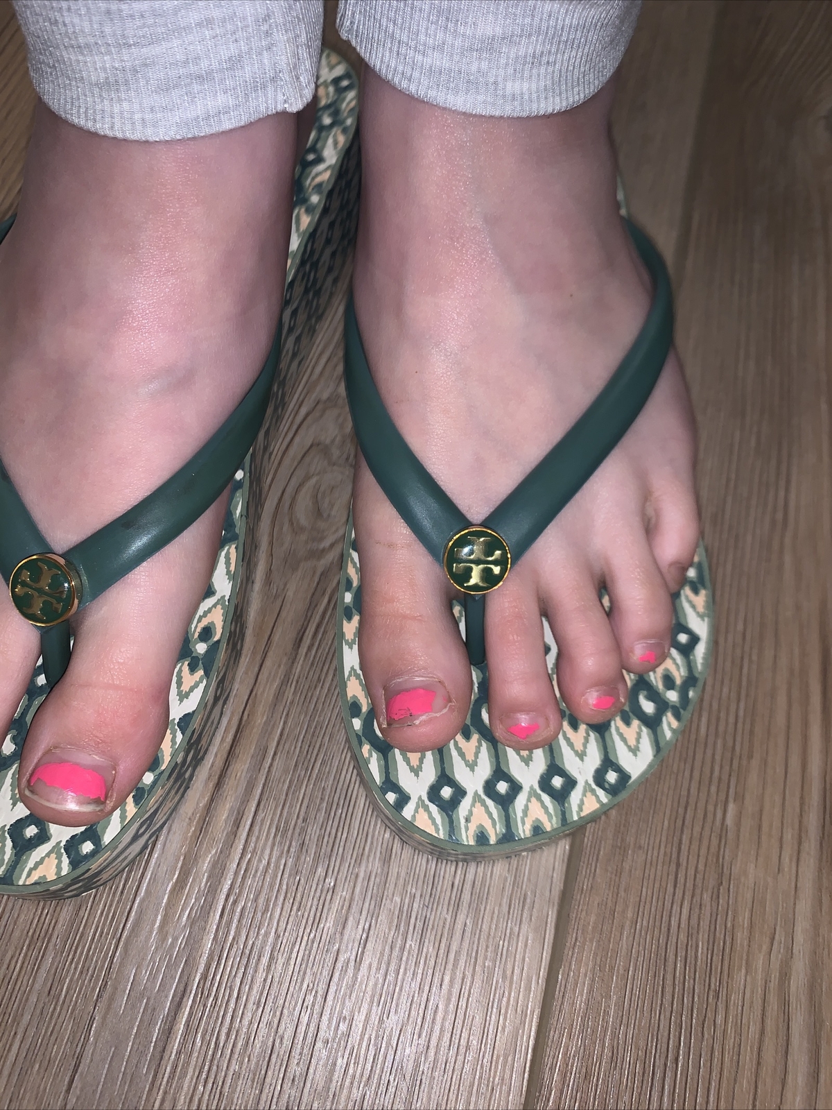 値下げ！新品♡トリーバーチ♡l Logo Wedge Sandal 298 NEW TORY BURCH Miller Wedge,8,Metal,Leather Sandal,Rose