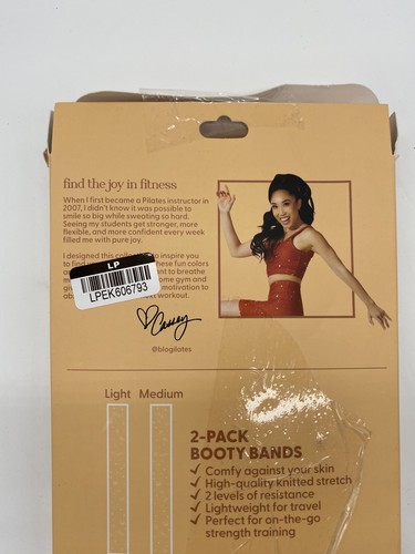 BLOGILATES | Resistance Bands Set Of 2 Light & Medium Tension PRE OWNED