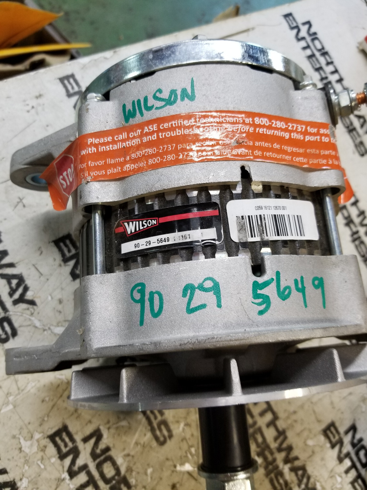 Wilson Hd Rotating Elect 90-29-5649 Alternator 24v, 95 Amp - Picture 3 of 8