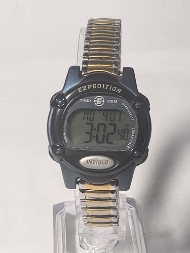 Timex Expedition Chrono-Alarm-Timer 34mm Stretch Strap Watch