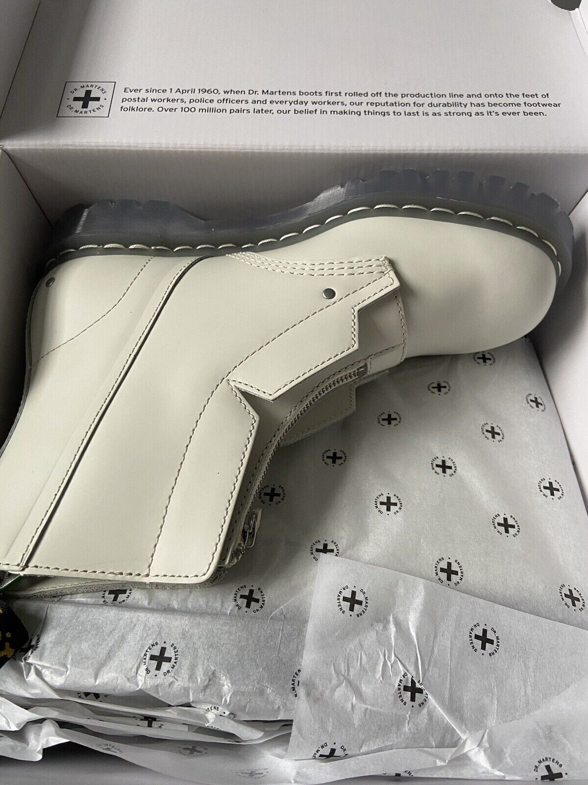 Pre-owned Dr. Martens A Cold Wall X  1460 Pascal Bex Acw Leather Boots Us M 8/w 9 In White