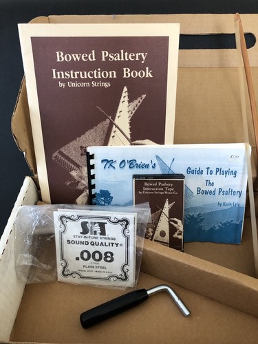 Unicorn String Bowed Psaltery in Original Box W/All Accessories