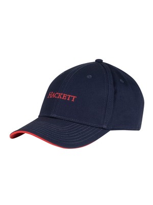 

Мужская классическая брендовая бейсболка Hackett London, синяя, Синий, HM042147-5DC
