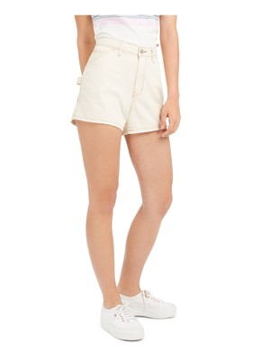 

DICKIES Женские бежевые хлопковые шорты с высокой талией, юниоры, талия 9\29, Бежевый, J6026TW