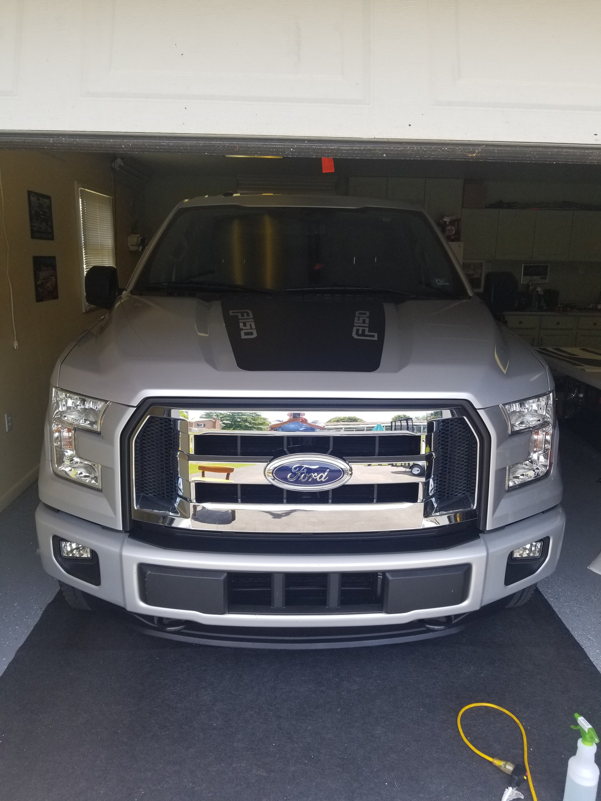 grills for trucks ford on Reviews 2015 2017 Ford F150 Xl Chrome Snap On Grille Overlay Full Grill Cover Insert Ebay