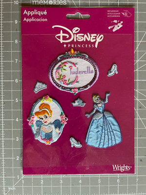 Wrights Disney Princess Applique, Cinderella self adhesive