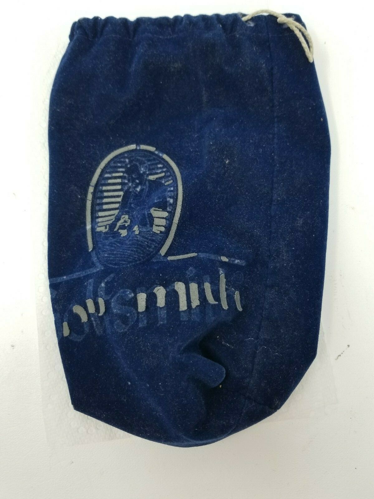 Ball Bag Golfsmith Velour Blue Gold Lettering Vintage