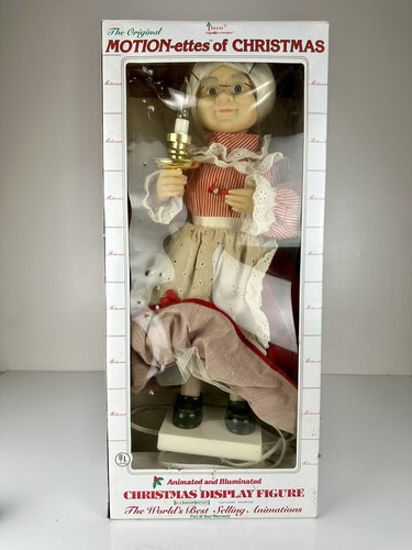 Vintage Telco The Original Motion-ettes of Christmas Mrs. Santa Claus Works