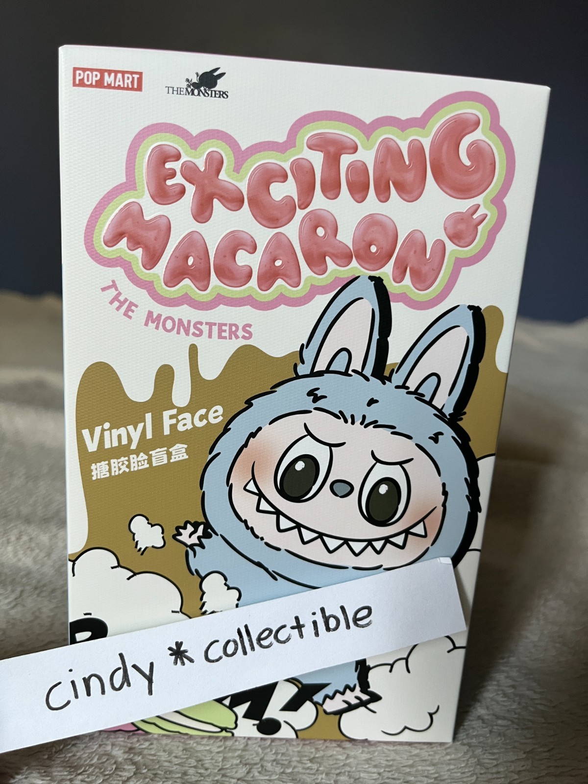 ぬいぐるみ The monsters macaron labubu soymilk Pop Mart Labubu The Monsters Exciting Macaron Soymilk Vinyl