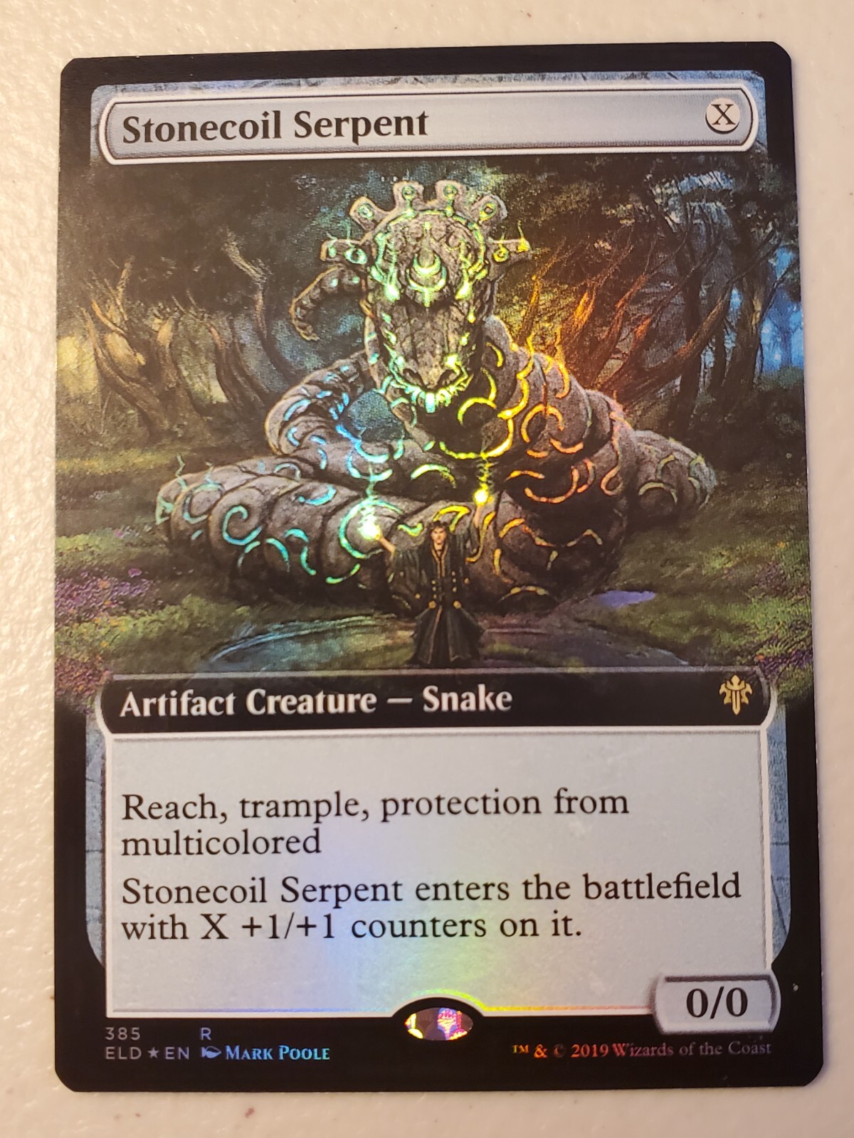 MTG Stonecoil Serpent ELD 385 Extended Foil Near Mint | eBay