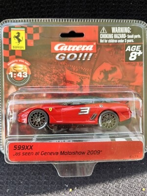 Carrera Go!!! 1:43 61173 Ferrari 599XX Geneva Motorshow No. 3 2009 NOS New